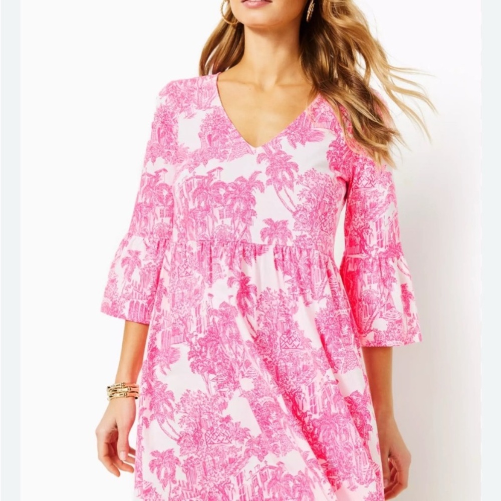 Lilly Pulitzer Jannie V-Neck Swing Dress NWOT